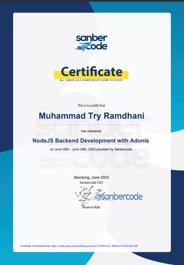 NodeJS Backend Development with Adonis 