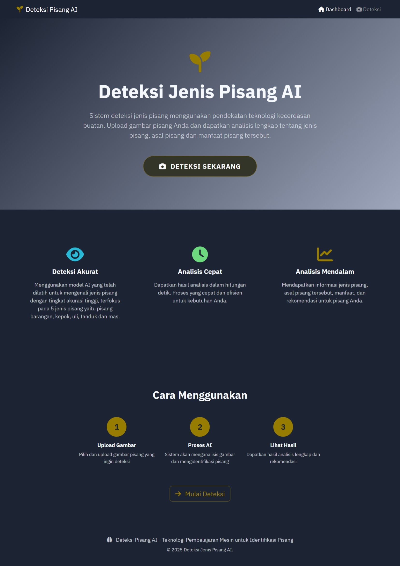 Website Klasifikasi Jenis Pisang