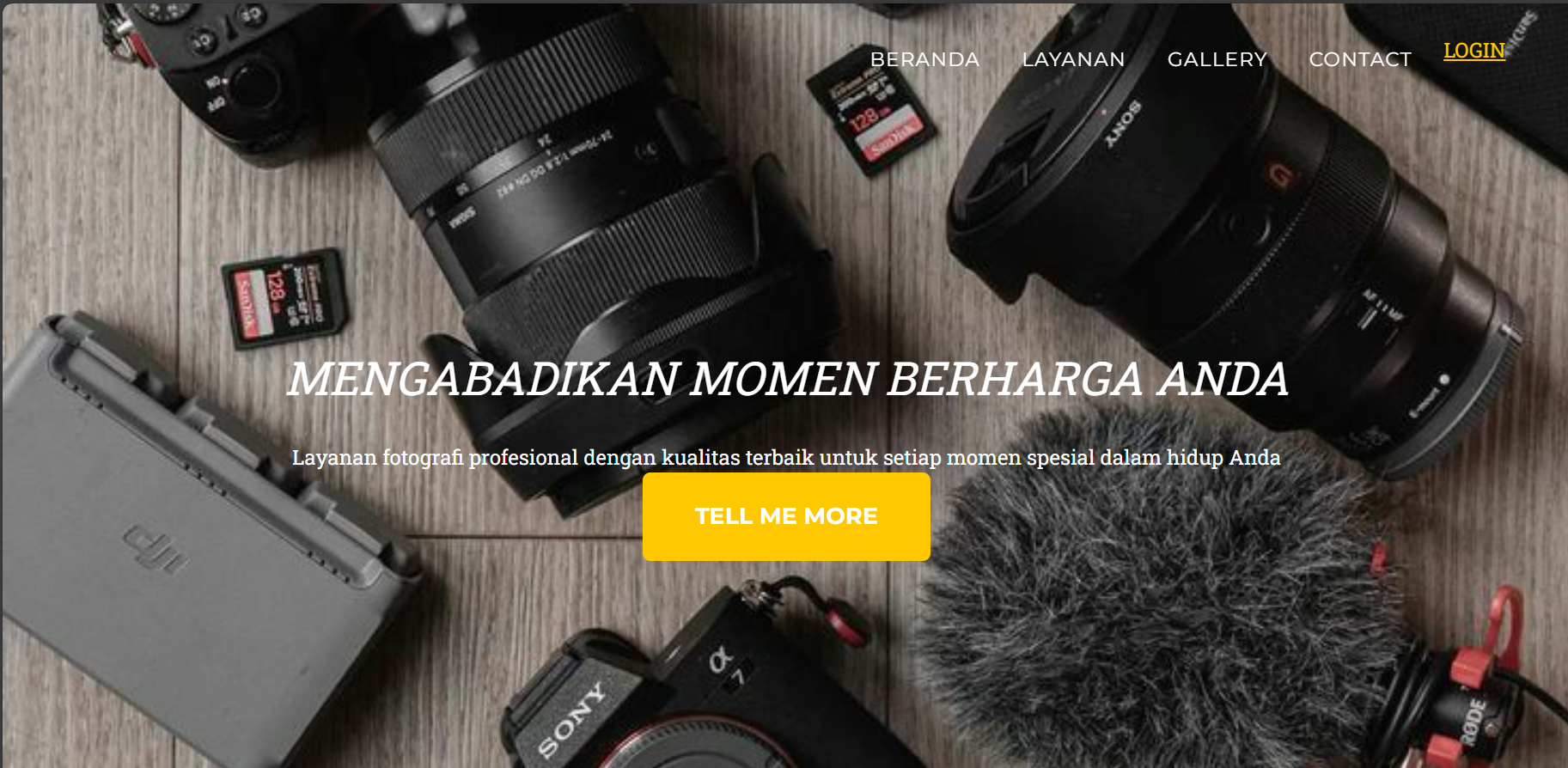 Website Jasa Fotografer